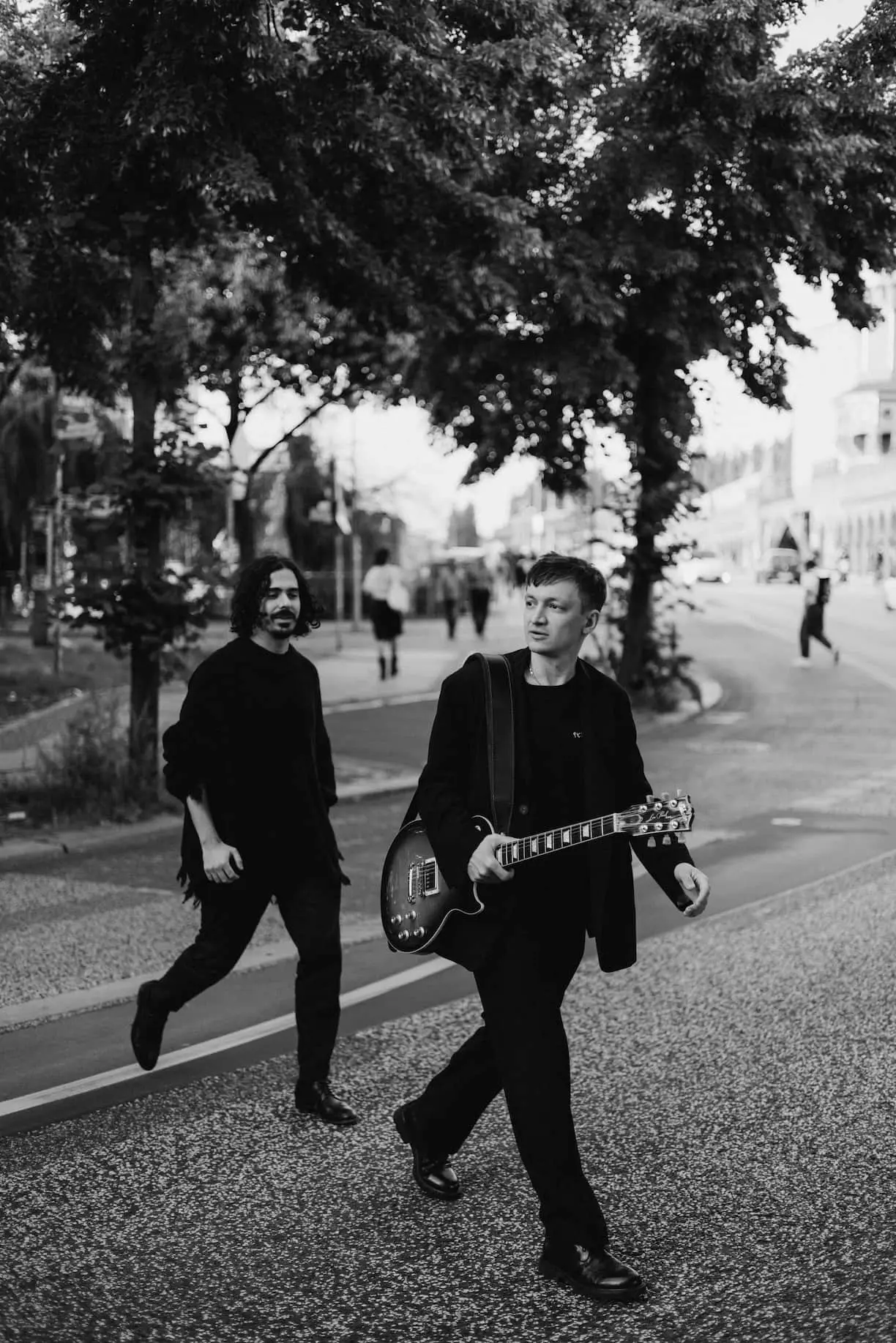 Band performing live